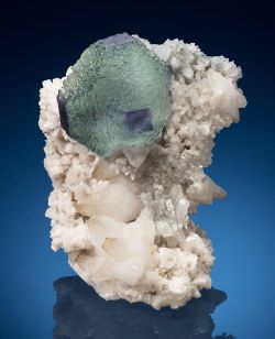 bijoux-et-mineraux:  Fluorite on Dolomite