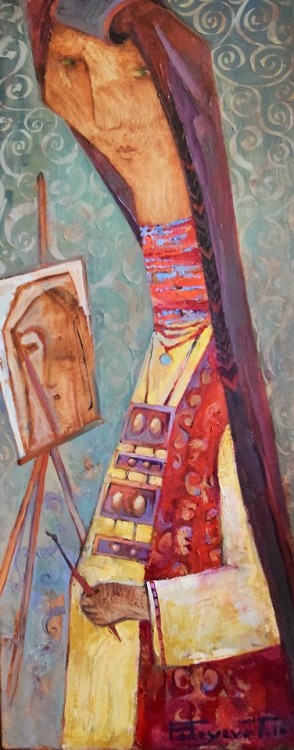 Tatyana FadeevaSelf-PortraitUzbekistan (2016)Oil on canvas[Source]There’s a CV of the artist here!