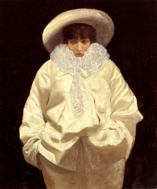 Sara Bernhardt as Pierrot, by Giuseppe de Nittis, 19th century