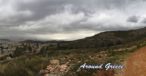 1/2Winter clouds over the city of Athens. Taken this afternoon from Mount Hymettus #Athens #Hymettus