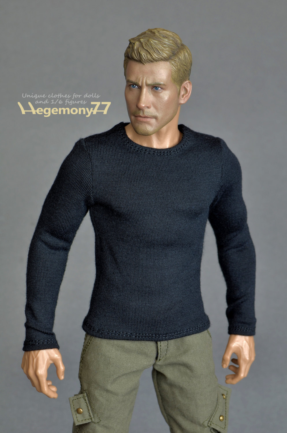 Details about   1/6 Scale Tee Hot Black Long Sleeves T-Shirt For 12" Action Figure Toys 