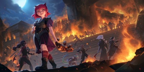 Annie, the Dark Child - Legends of Runeterra Splash Art