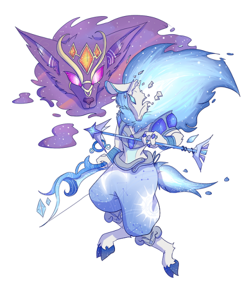 I got this Celestial/Cosmic Kindred commission that actually took me a bit to figure out. Lamb is su