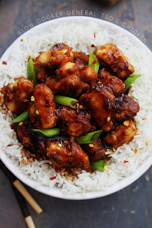 guardians-of-the-food:Slow Cooker General Tso’s Chicken