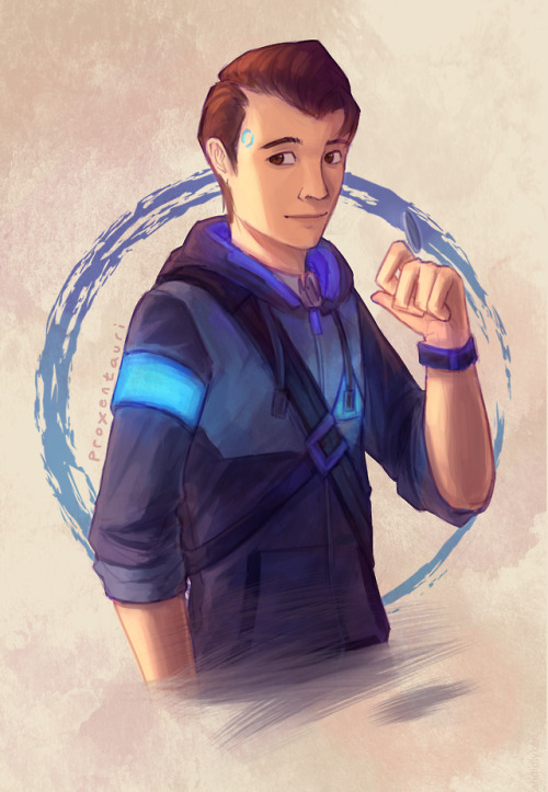 proxentauri: A more casual design of Connor!I did a quick speedart, please check it out here&nb