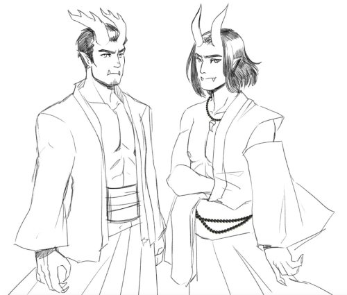 I got into oni because of fate grand order, honestly (Shuten and Ibaraki!!!!!!!) so I’ve been design