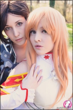 nsfwfoxydenofficial:  Sometimes the things that matter most are right in front of you&quot; -Asuna Yuuki  KiritoxAsuna duo “Couples Quest” with @mirashiver released last night on @cosplaydeviants !!!    To see the whole image set for under บ sign