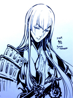 kuroshitsuji-indonesia:  Kousetsu Samonji sketched by Yana Toboso on her tuna.be http://yanatoboso.tuna.be/20816380.html