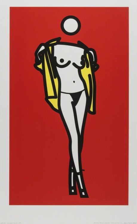 topcat77: Julian Opie  ‘Woman taking off man’s shirt, 2003