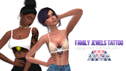 enticingsims: Family Jewels Tattoo Yes I’ve been gone, no I haven’t forgot about you lov