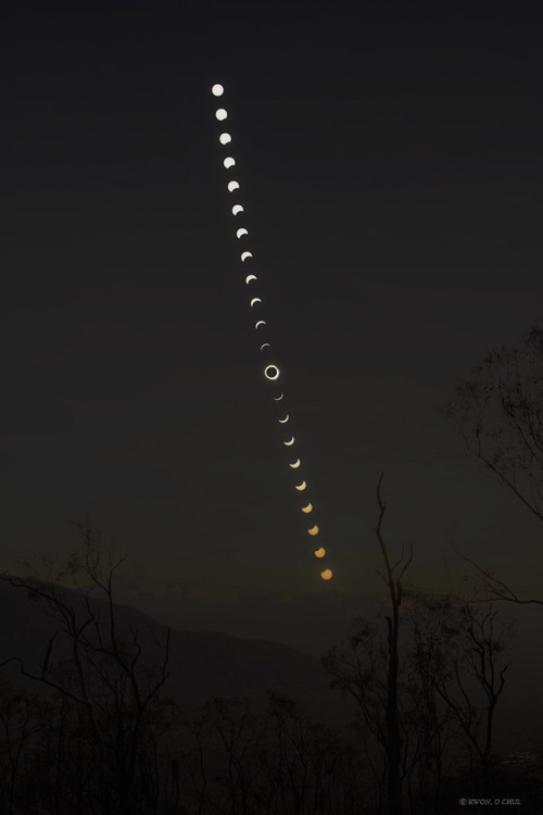 sci-universe:Phases of the total solar eclipse of 2012 November 14 are captured in Queensland, Austr