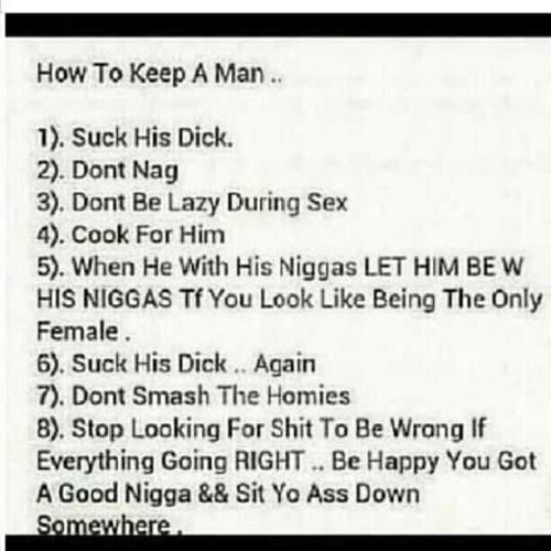 mayachanel:  cocainacowboy:  burstmybubblebiotchh:   prettyboyflacko91:   its that simple ladies it’s not rocket science you knwo   I’ll do everything besides suck dick   which is why you will stay single/never have a good relationship/sex life  Lol