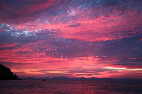Porn Pics theists:  Sunset from Isla Espiritu Santo,