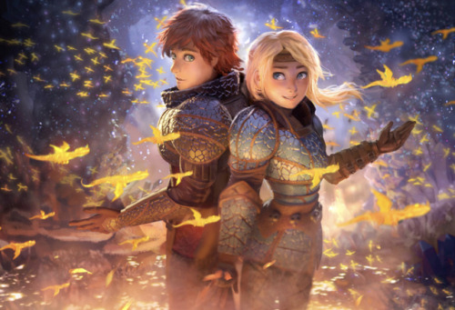 masterhiccup:I’ve been talking with the artist of these, Andyliongart and he’s so sweet and so talen