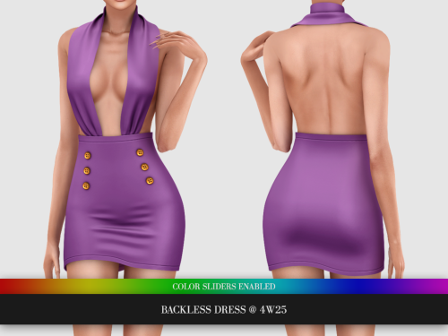 4w25-cc:Backless Dress Public release: April 3, 2022DOWNLOAD: PATREONJoin my Patreon for early acces