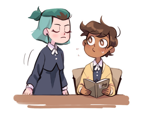 skyblob:【 Lumity Month 2020 】 「 September 15th ~ Studying Together 」 Another human high school AU.I’