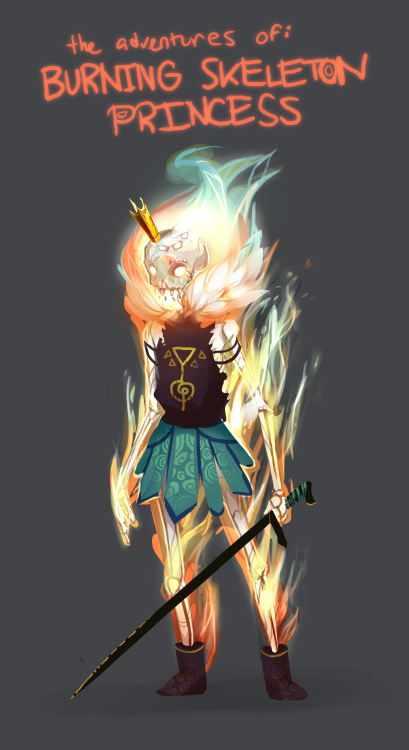  The titular BURNING SKELETON PRINCESS is next in line to become the incendiary monarch of the peace