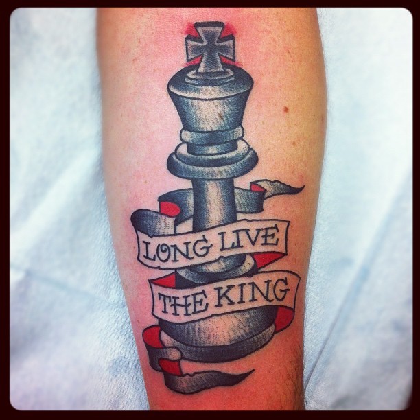 Chess King and Queen Couples Temporary Tattoo  Temporary Tattoos
