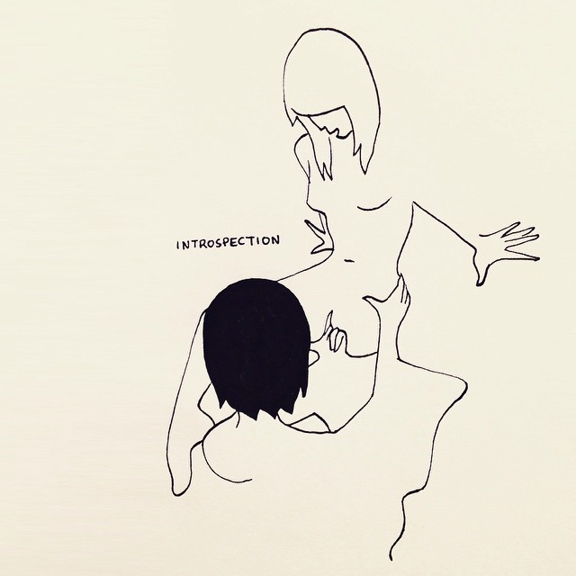 petitesluxures:  #introspection #drawing #draw #dessin #doodle #sketch #sketching