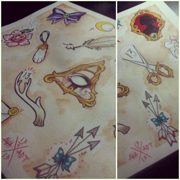 electricalivia:  Spooky girly $60 flash for Friday the 13th at @adtcseattle !!