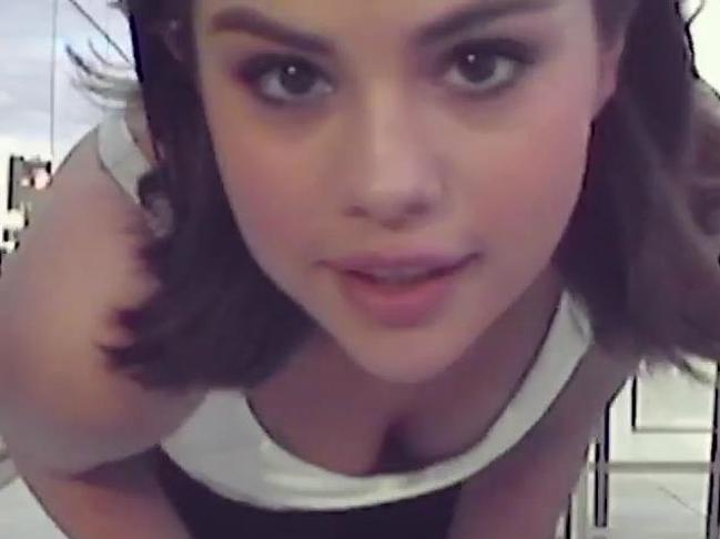 Selena Gomez Shows Off Amazing Deep Cleavage Selena Gomez is her name and you probably