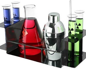 wickedclothes:  Chemistry Cocktail Set Entice your boring, geeky friends to your