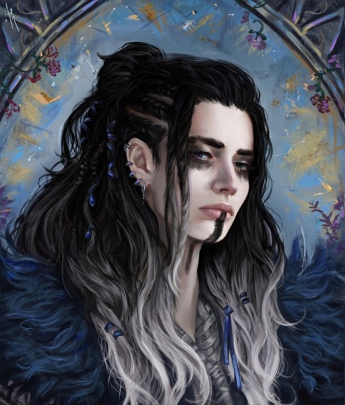 swallowtailed: azraelion: Orphan Maker [id: a digital painting of Yasha from the shoulders up. She i