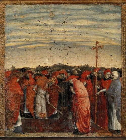 Sassetta - Founding of Santa Maria Maggiore (c. 1430).