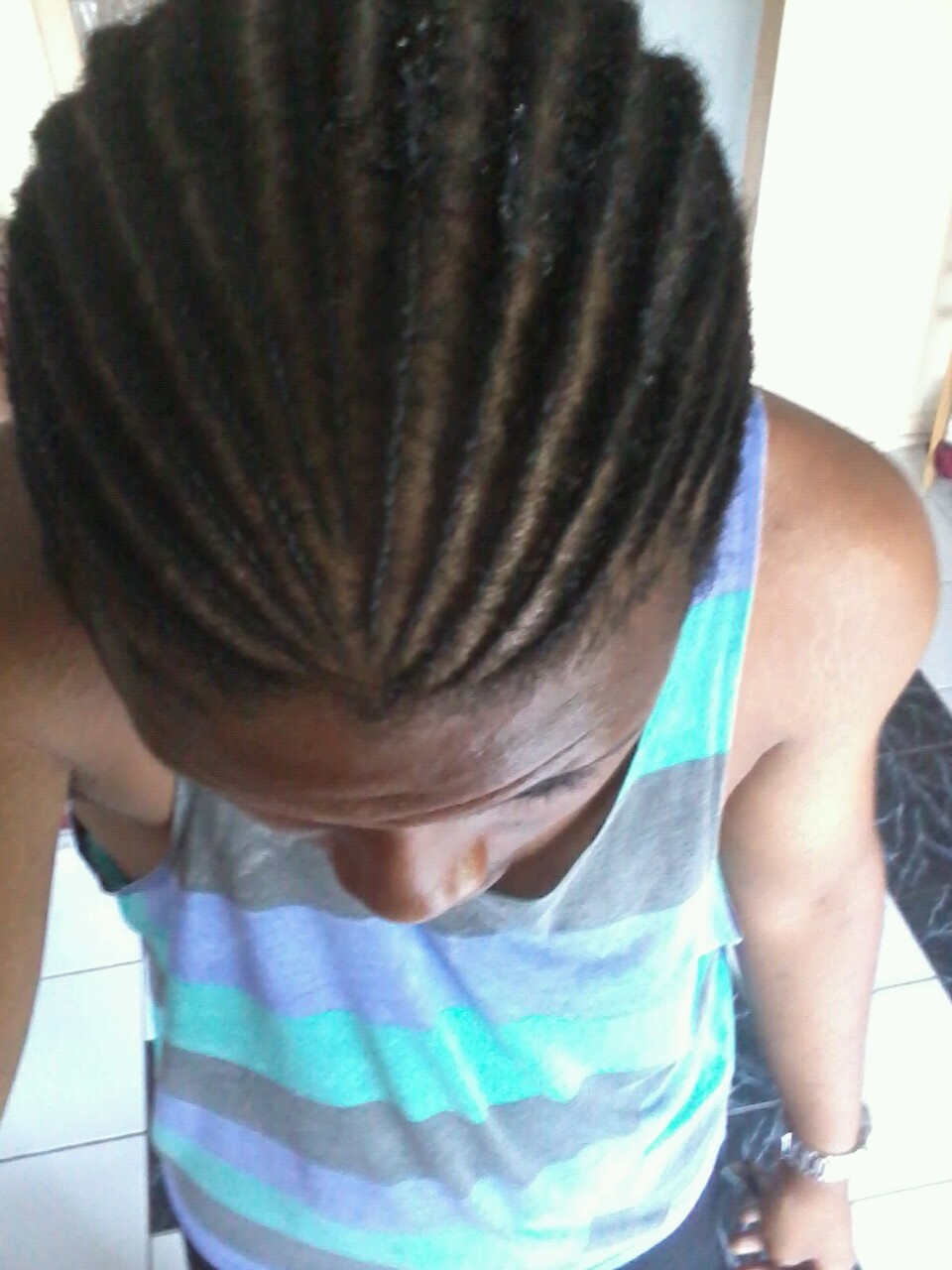 matiere-grise:  Braided my hair after attempt to textutize failed…. Ehhh.