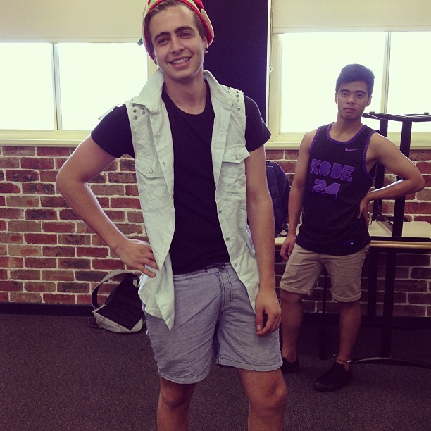 @chris_shalala96 @ohh_nello, #victorsecretmodel #toohot #thatstuddedvest #losers