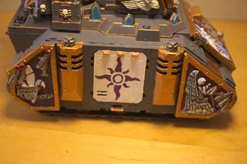 Some pictures of my Exorcist tank, a holy machinery of war, bringing the Emperor’s wrath to Heretics