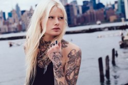 tattooedwomenarebeautiful:  Modèle: Martine Lindskjold 