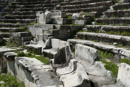 classicalmonuments:Theatre of AphrodisiasAphrodisias, Asia minor (Turkey)1st century BCE7,000 specta