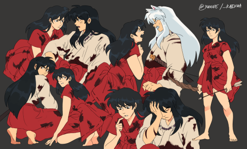 xuune: episode redraws of inuyasha (58 & 31)do not repost, reblog only