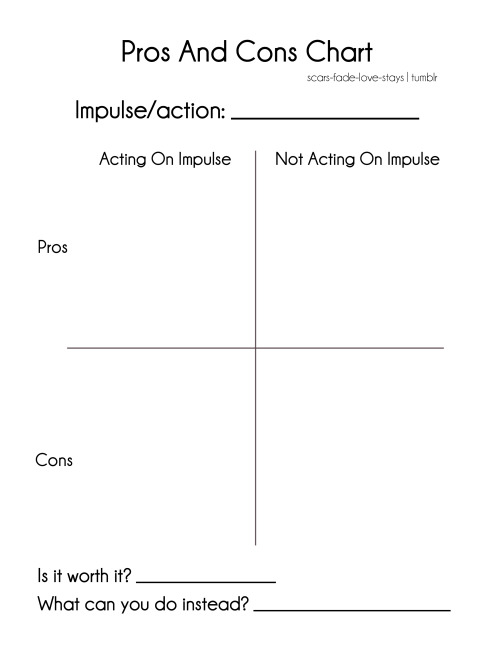 scars-fade-love-stays:  I learned this skill in DBT and I made a worksheet to share it with you. Of 
