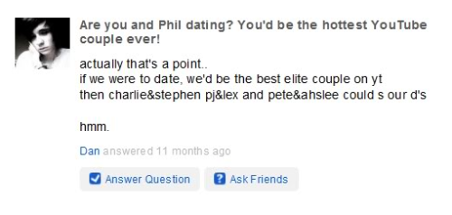 Are dan and phil dating
