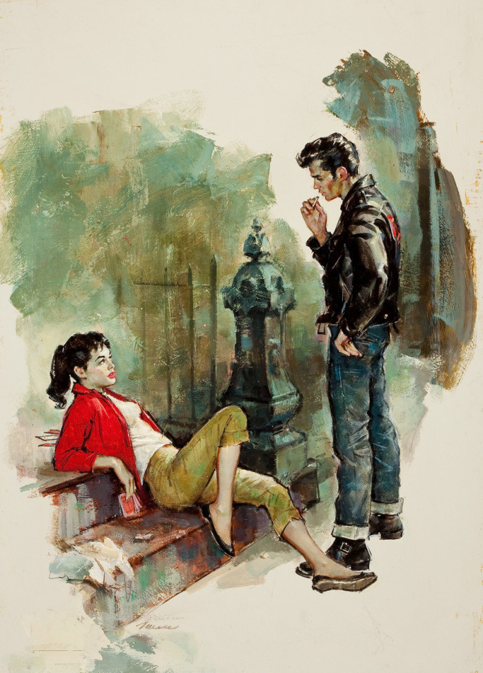 superbestiario:   Bad Girls — paperback cover art by  James Alfred MeeseMeese,