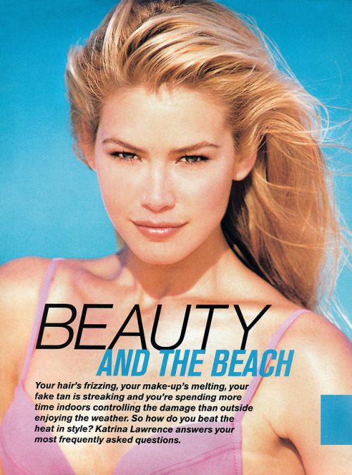 COSMOPOLITAN U.S, “Beauty and the beach”, June 1997.Model: Valeria Mazza