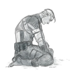 kaciart:  I feel like this is after Bucky falls from the train, Steve goes some place where he won’t be seen, because he’s Captain America - he can’t be seen to have lost hope. That would crush troop morale. On a side note these 2 pictures are kind