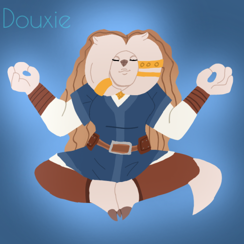 Meditation With Azura, I Drew Art For Her And I'm Going To Continue Drawing Like This, Without A Line,