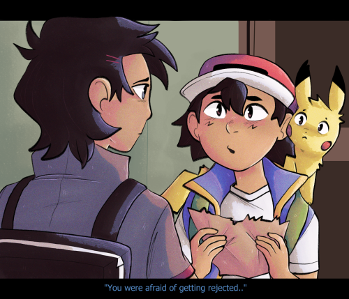 kyuuvern: rewatching journeys after watching some of the owl house just further confirms to me that goh absolutely has a crush on ash