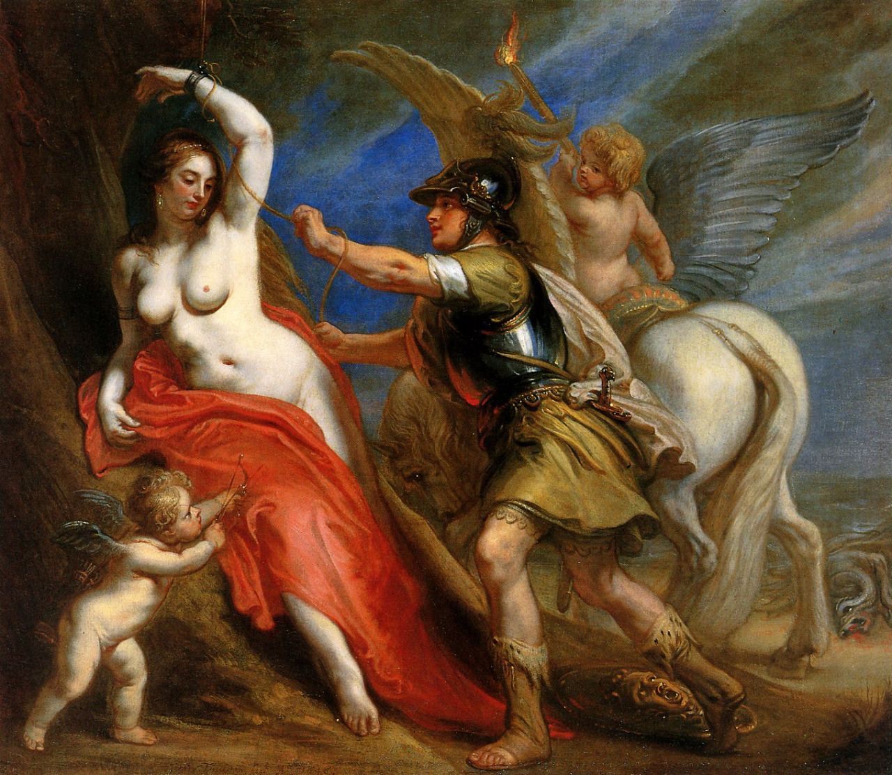 sakrogoat:  Theodoor van Thulden - Perseus Frees Andromeda