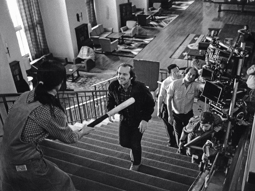 theaterforthepoor:   On set of Stanley Kubrick’s “The Shining” / 1980  