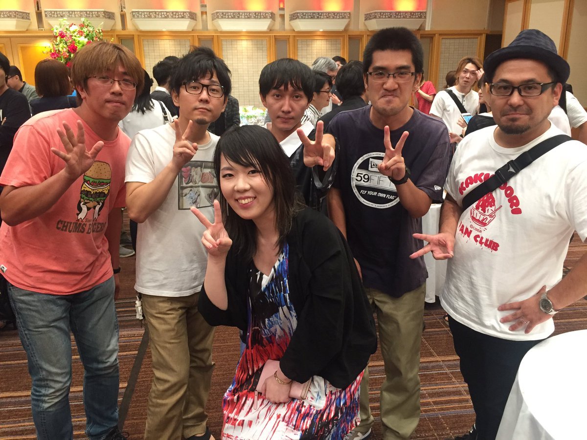 SnK News: Isayama Hajime and other staff at SnK Season 2 Production Staff PartyIsayama