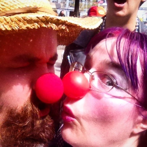 The nose was a big hit at Saint Stupid’s Day this year in #sanfrancisco #California. #whythenose #clown #clowns #saintstupidsday #aprilfools #circus #freaks #nose #fetish #cacaphonysociety