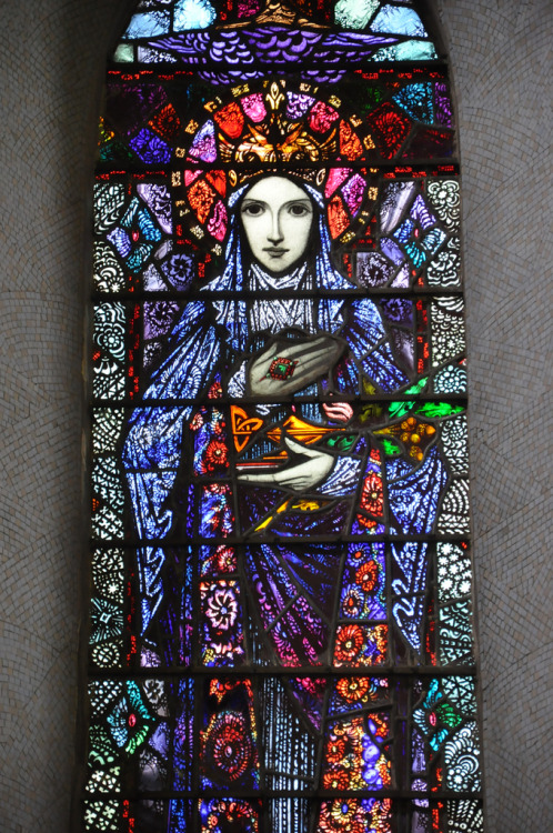 glitzandgrandeur:
“ Stained Glass - Church Of Christ The King, Knockmore, County Mayo, Ireland
Photographed by Fergal of Claddagh, Flickr
http://www.flickr.com/photos/feargal/6870272399
KillalaDiocese.org has the church listed with the year 1845....