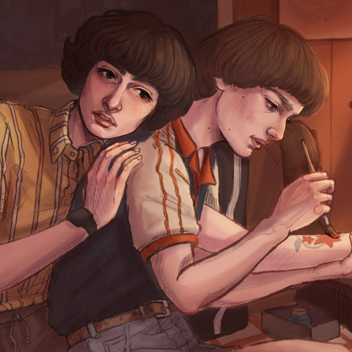 Hi! This Is My First Post On Tumblr. I Am An Artist From Russia. And I Like To Draw Characters Of Stranger