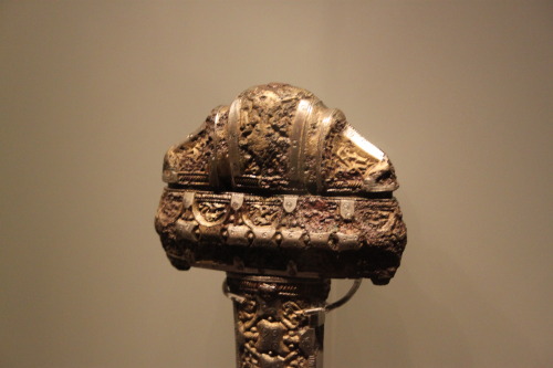 beardedkomedy:The sword handle excavated at Eigg thought to be from around the 10th Century CE.Such 