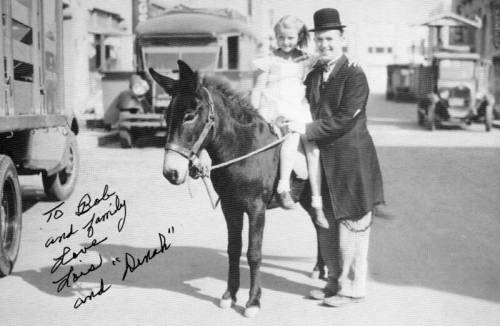 The unsung hero of Hal Roach Studios, Dinah the Mule.Dinah appeared in some of the Our Gang shorts a