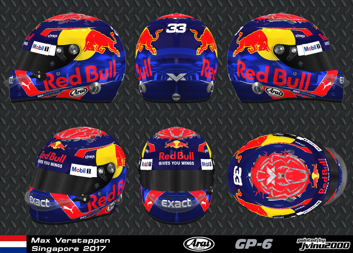 3D Racing Helmets — Max helmet 2017 (Singapore) DOWNLOAD